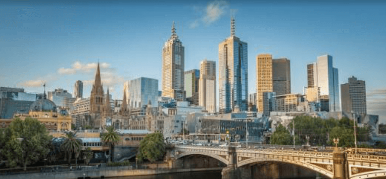 Waterfront skyline used to illustrate planning visits between cities